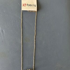 Jo Berry Necklace lobster clasp - white pearls gold chain